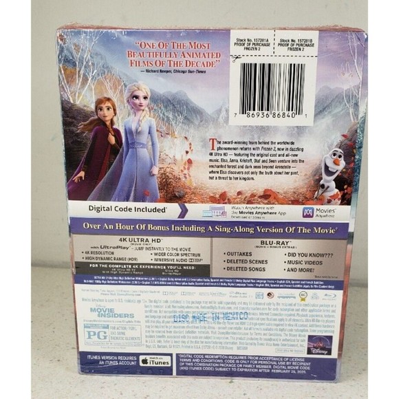 Frozen 2 II 4K UHD + Blu-ray Disc + Digital + Slip Cover Target Exclusive - Picture 7 of 15